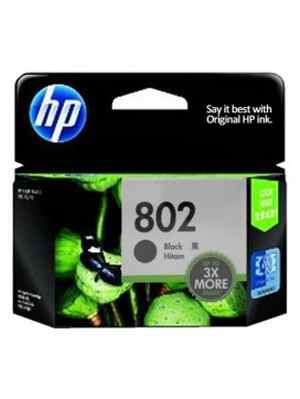 HP 802 Black Large Ink Cartridge - Click Image to Close
